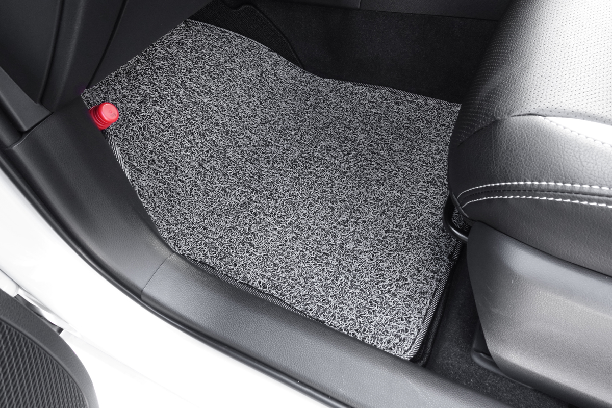 フロアマットの取付実例、番号:150、車名:カローラ ツーリング、モデル:コイルマット、色相:グレー、150_10300_6.jpg、 