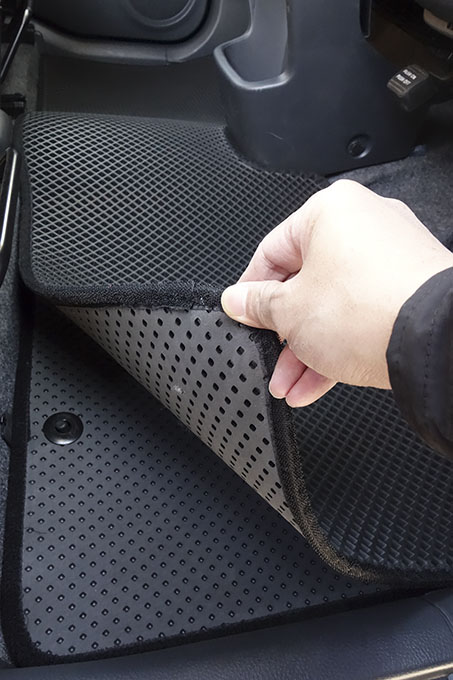 フロアマットの取付実例、番号:23、車名:モコ、モデル:ダブルマット、色相:ダークグレー、10016_6.jpg、 