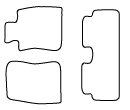 ヴィッツのフロアマット適合 品番:2655B
