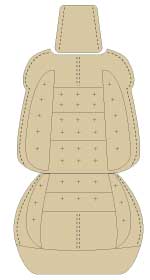 シートカバー ハリアー 60系G's/GR  ハリアー80系  専用デザイン ベージュ 