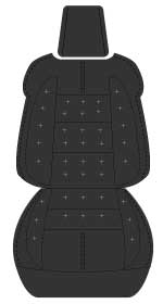 シートカバー ハリアー 60系G's/GR  ハリアー80系  専用デザイン ブラック 