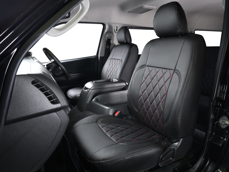 キルティング(Quilting) シートカバー(Seatcover)  レッドステッチ
