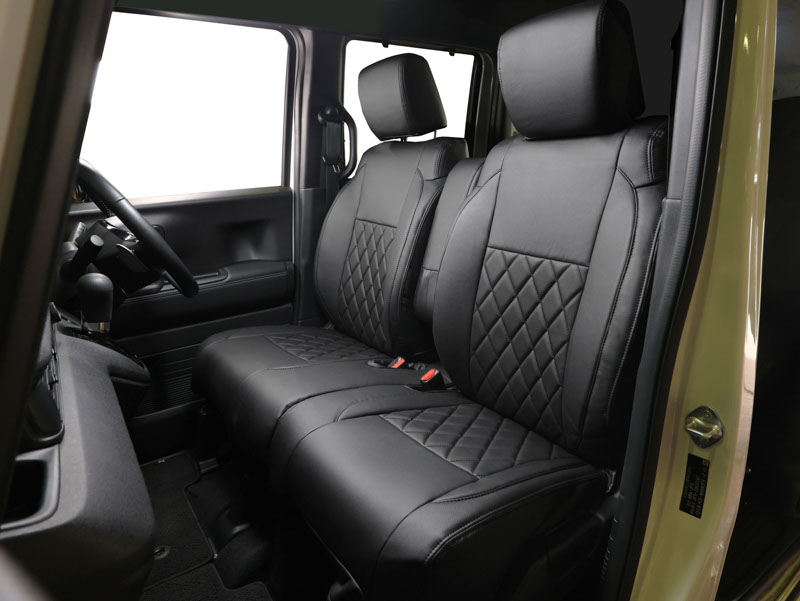 キルティング(Quilting) シートカバー(Seatcover)  ブラックステッチ
