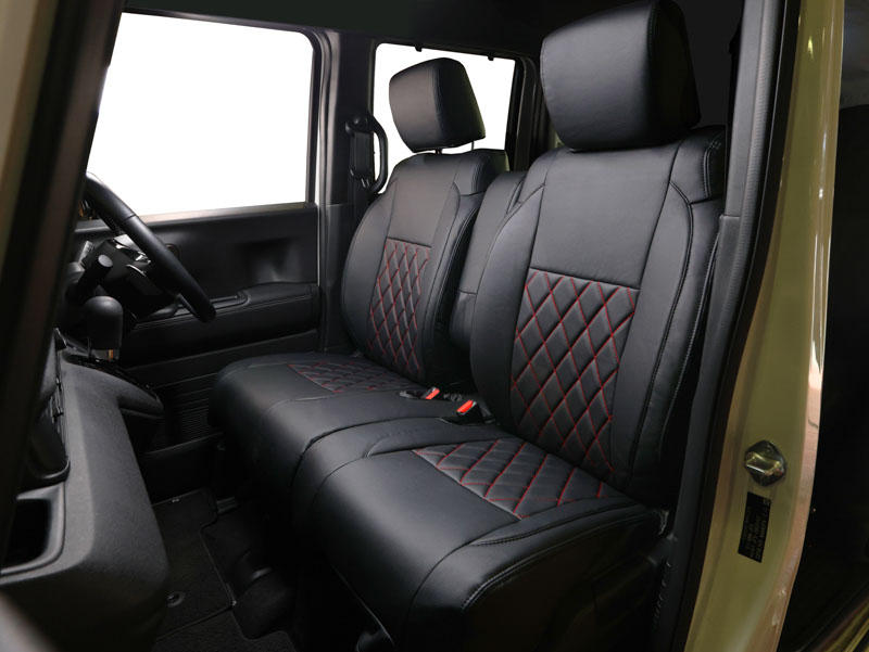 キルティング(Quilting) シートカバー(Seatcover)  レッドステッチ