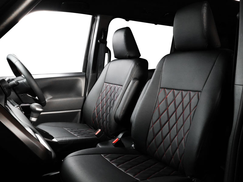 キルティング(Quilting) シートカバー(Seatcover)  レッドステッチ