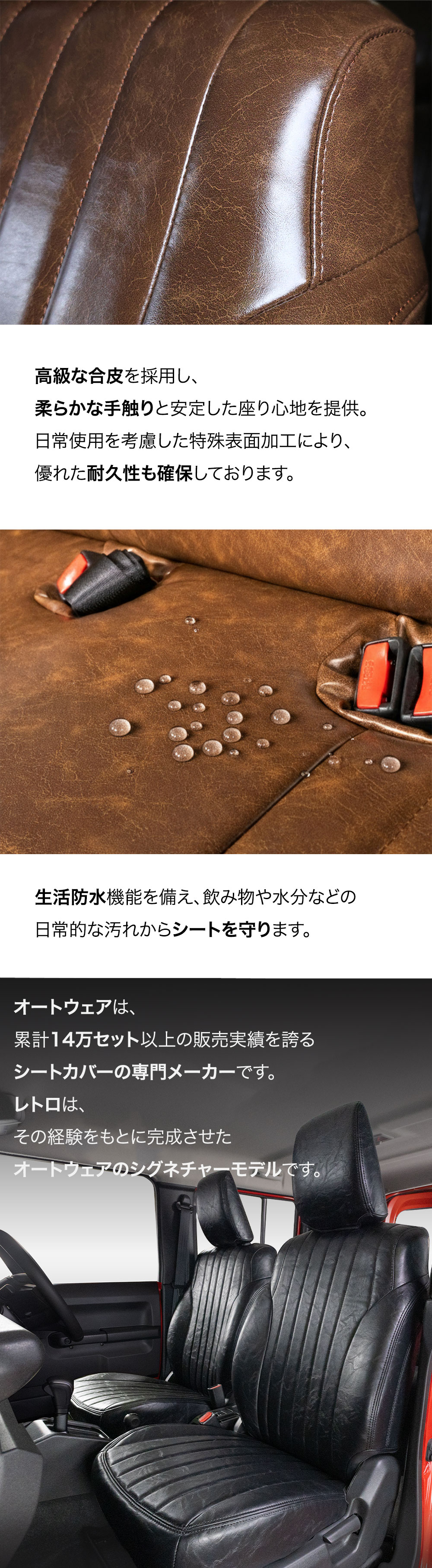ジムニー レトロー シートカバー 