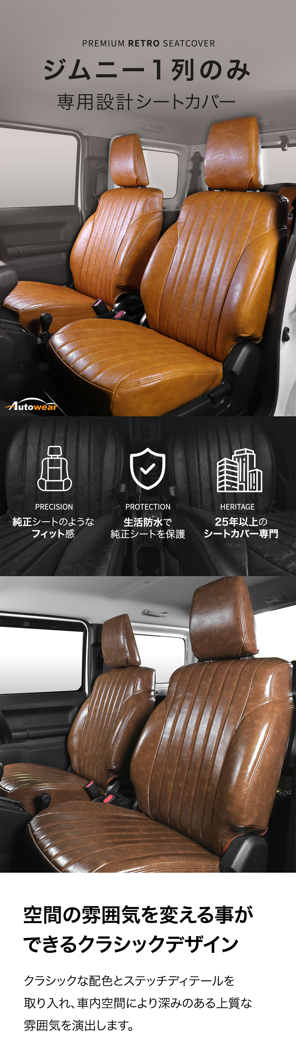 ジムニー レトロー シートカバー 