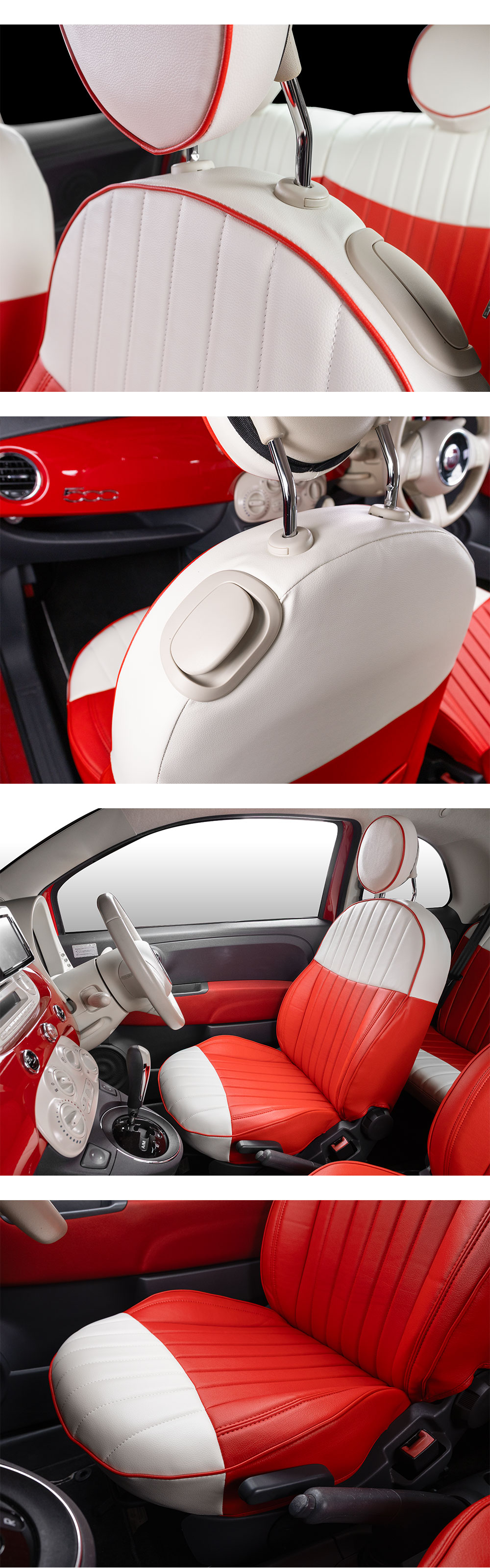 Fiat500 デイジー シートカバー