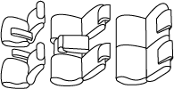 プレマシーのシートカバー適合 品番:4333